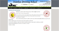 Desktop Screenshot of ivanhoedriving.com.au